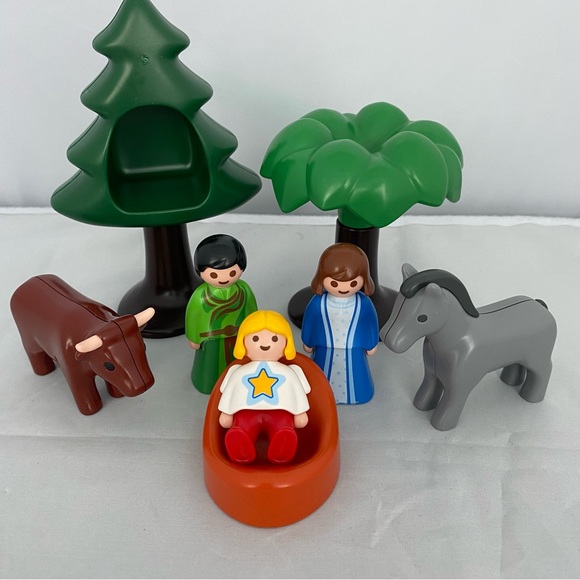 Playmobil 123 Christmas Nativity Set 6786 INCOMPLETE - Picture 1 of 7